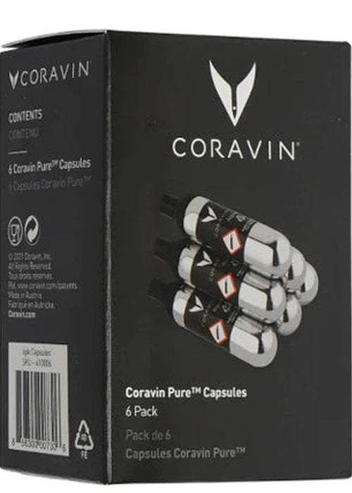 CORAVIN PURE CAPSULES 6 Pack コラヴァン Coravin Pure Capsules 6 Pack | drinkstore.ie
