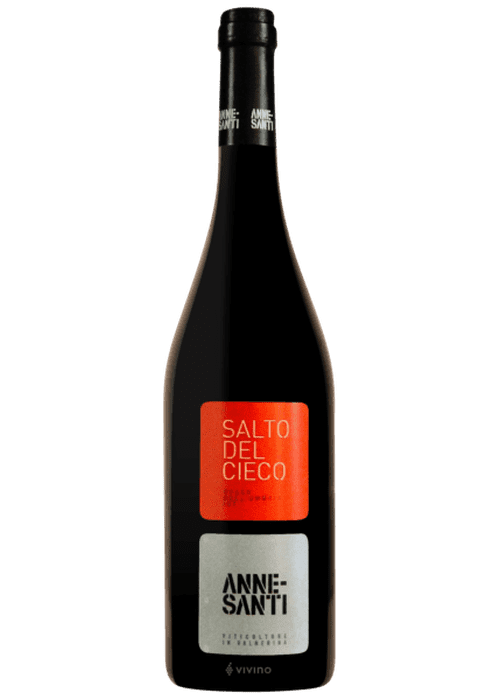 Anne-Santi Salto Del Cieco organic red wine bottle from Umbria Italy