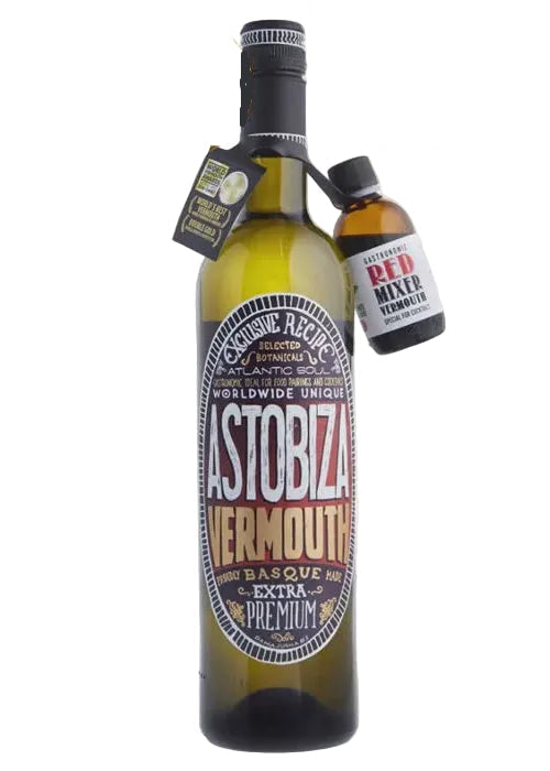 Astobiza Vermouth 750ML +50ML red mixer bottle with black cap and label