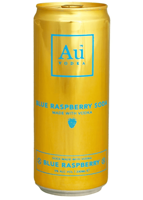 Au Blue Raspberry vodka cocktail 330ml ready-to-drink can