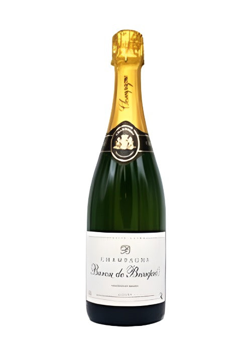 Baron De Beaupre Champagne bottle with gold foil neck and elegant label