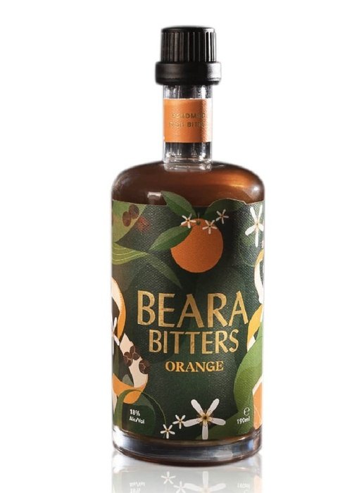 Beara Bitters Orange 190ml glass bottle with botanical label for cocktails