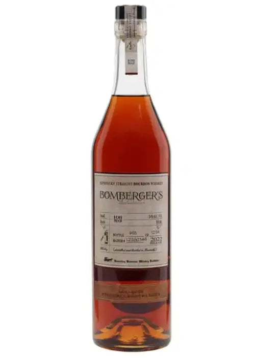 Bomberger's Declaration Small Batch Bourbon 2023 Release 700ML bottle with amber liquid and black cap