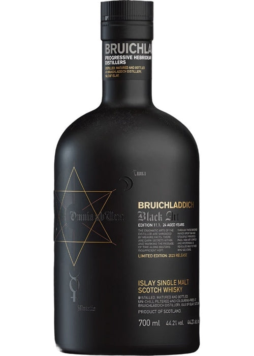 Bruichladdich Black Art Edition 11.1 Islay Single Malt Scotch Whisky 700ml matte black bottle with gold label