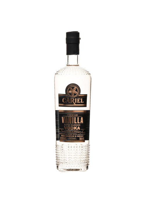 Cariel Vanilla Vodka 700ml Swedish wheat vodka with natural vanilla in diamond-textured glass bottle
