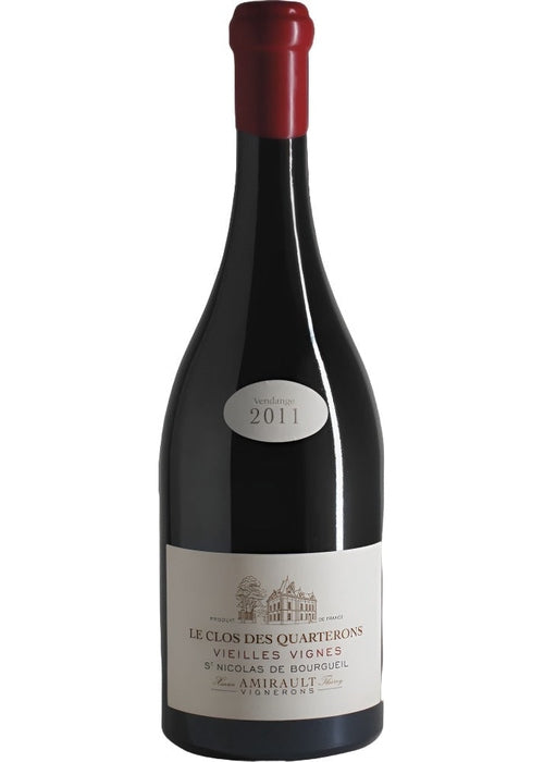 Amirault Clos Des Quarterons Vieilles Vignes 2011 red wine bottle