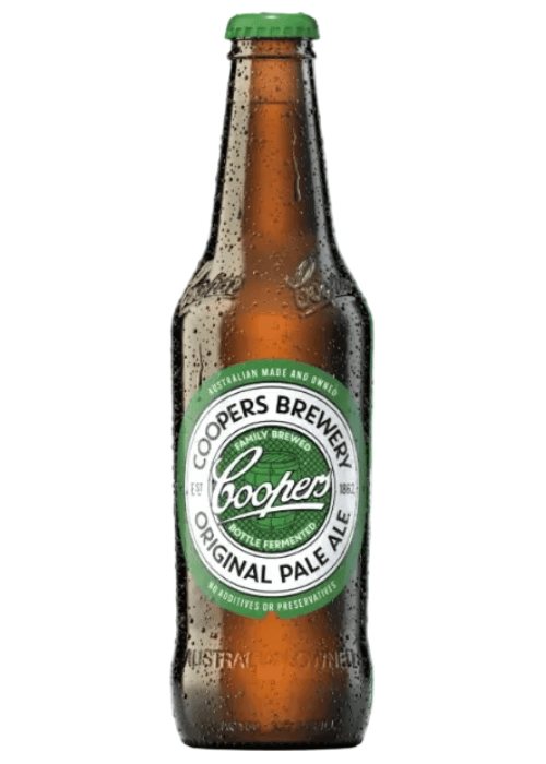 Coopers Original Pale Ale 375ml brown glass bottle with green cap and label