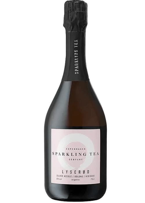 Copenhagen Sparkling Tea LYSERØD light pink alcohol-free bottle with red berry and hibiscus flavor