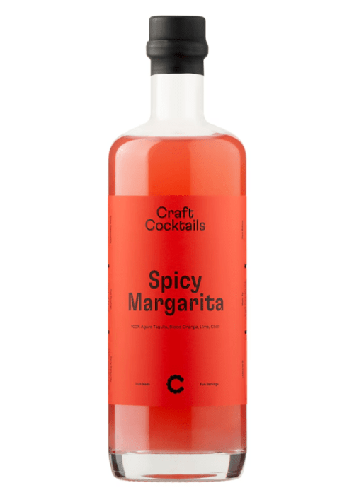 Craft Cocktails Spicy Margarita ready to drink cocktail with agave tequila and chili in 500ml bottle