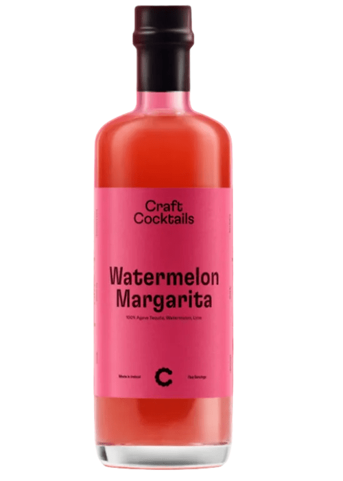 Craft Cocktails Watermelon Margarita 500ML ready-to-drink tequila cocktail with fresh watermelon and lime