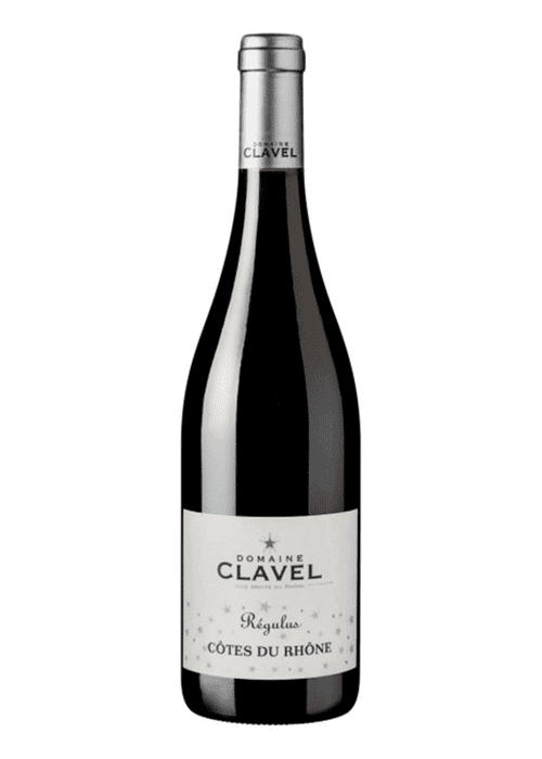 Domaine Clavel Régulus Côtes du Rhône red wine bottle
