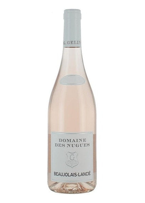 Domaine Des Nugues Beaujolais Lancie Rose wine bottle salmon pink