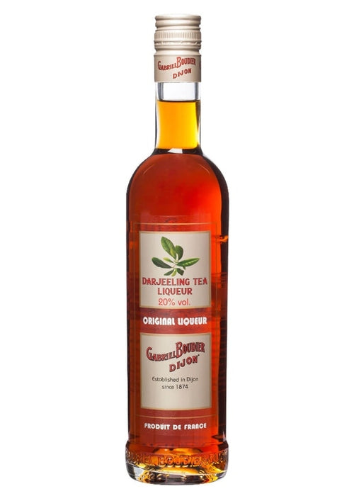 Gabriel Boudier Darjeeling Tea Liqueur 700ml amber bottle with cream label