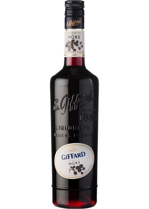 Giffard Creme De Mure 700ML blackberry liqueur bottle with embossed script and berry label