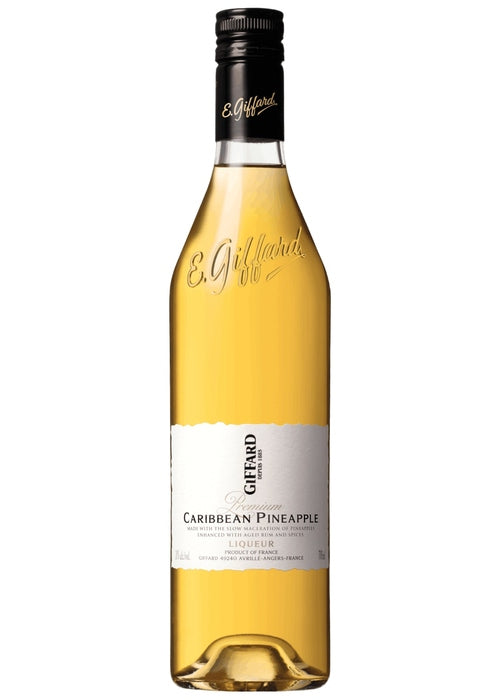 Giffard Premium Caribbean Pineapple Liqueur 700ml golden-yellow bottle with black cap