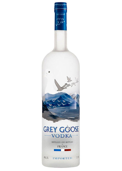 Grey Goose Vodka 700ml bottle with blue cap and French goose label
