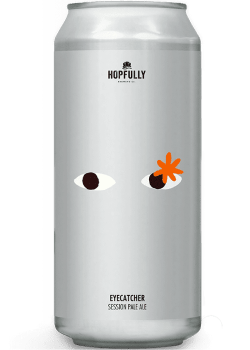Hopfully Eyecatcher Session Pale Ale 440ml can with minimalist eye logo design