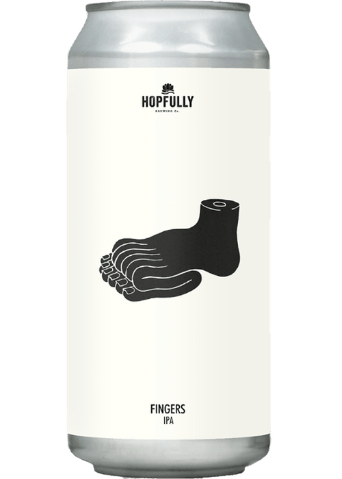 Hopfully Fingers IPA 440ml gluten-free beer can with citrus and tropical hop notes