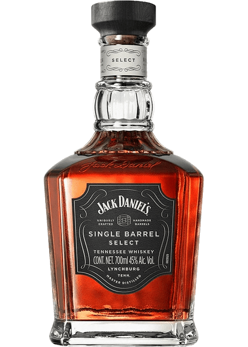 Jack Daniel's Single Barrel Select Tennessee Whiskey 700ml bottle with black label and wooden cap