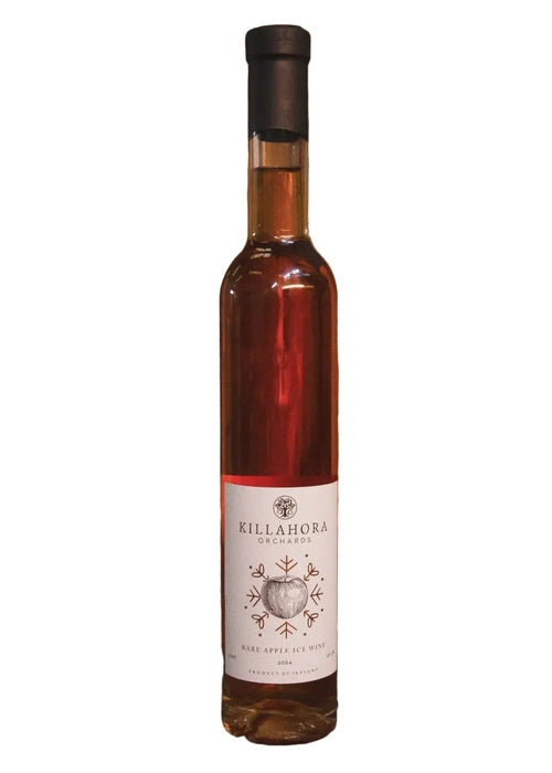 Killahora Rare Apple Ice Wine 375ml dessert wine bottle with amber liquid and white label