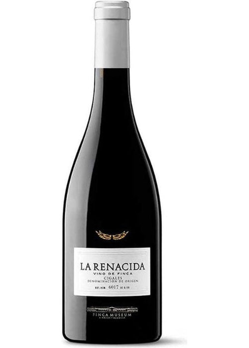 La Renacida Finca Museum red wine bottle with white label and silver foil