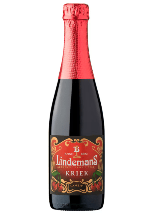 Lindemans Kriek 375ml Belgian sour cherry lambic beer bottle