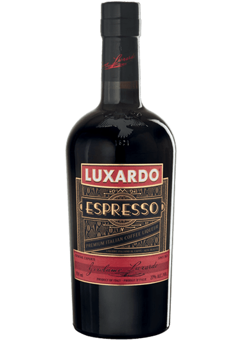 Luxardo Espresso 700ml Italian coffee liqueur in dark glass bottle with red and black label