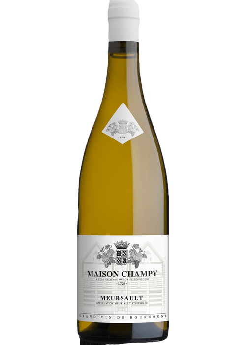 Maison Champy Meursault 2022 white wine bottle with Burgundy label and crest