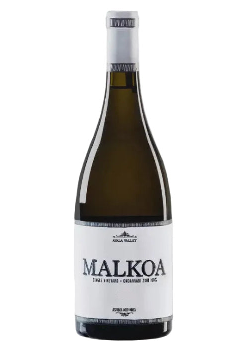 Malkoa Blanco Txakoli 2019 single vineyard Ondarrabi Zuri white wine bottle