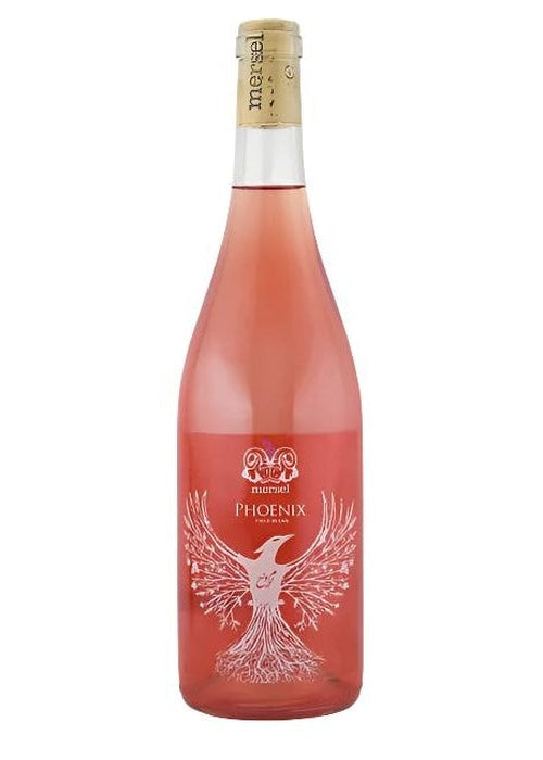 Mersel Wine Phoenix Field Blend pink rosé bottle with phoenix label