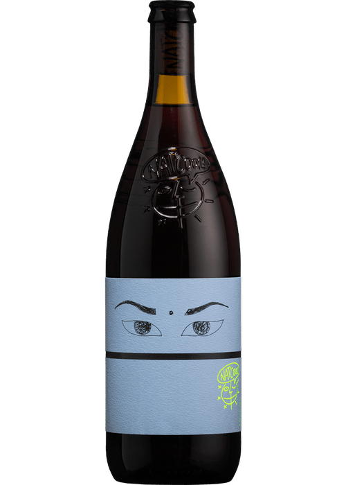 Niepoort Nat Cool Tinto Bairrada red wine bottle with stylized eye label design