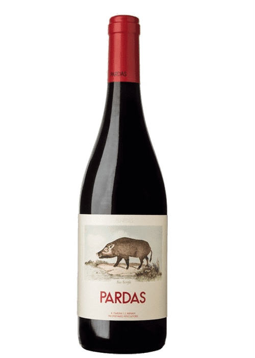 Pardas Sus Scrofa Sumoll red wine bottle with wild boar label