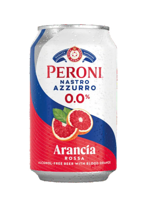 Peroni 0.0% Arancia Rossa alcohol-free blood orange lager can