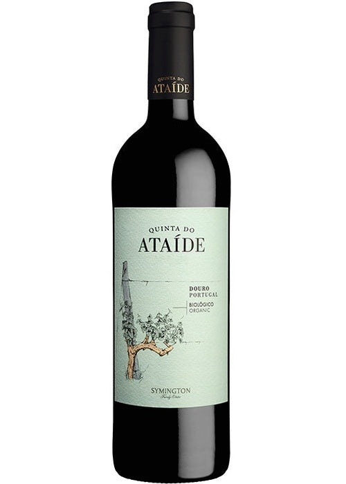Quinta Do Ataide Douro organic red wine bottle with vine label