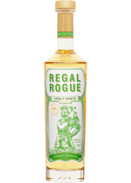 Regal Rogue Lively White 500mL fortified wine bottle with citrus and floral notes