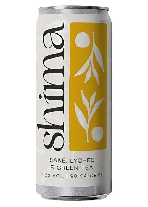 Shima Lychee Green Tea Sake Spritz ready to drink cocktail can