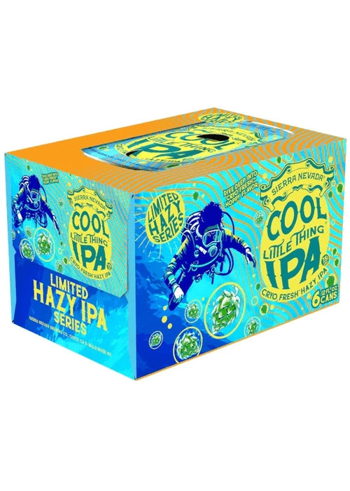 Sierra Nevada Cool Little Thing Hazy IPA 12-pack box with diver art