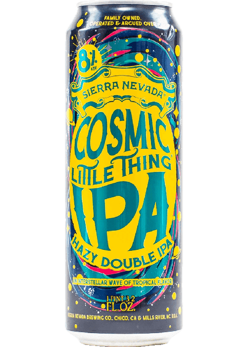 Sierra Nevada Cosmic Little Thing 568ml Hazy Double IPA can with cosmic nebula design