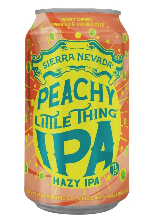 Sierra Nevada Peachy Little Thing Hazy IPA 355ml can with peach flavor and hop design