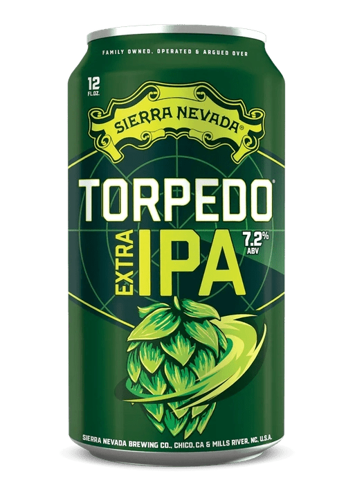 Sierra Nevada Torpedo Extra IPA 355ml can with hop cone label