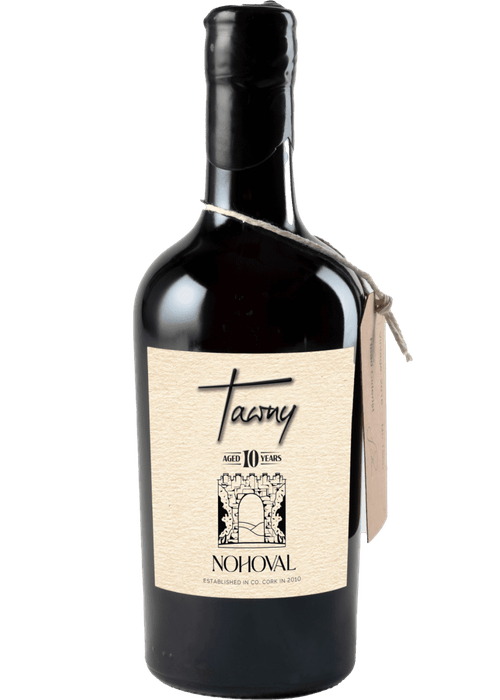 Nohoval Stonewell 10 Year Old Tawny Cider bottle with beige label and twine tag