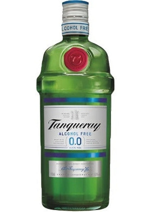Tanqueray Alcohol Free Gin 700ML green glass bottle with silver cap and blue band