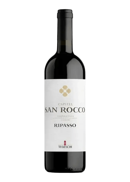 Tedeschi Ripasso Valpolicella red wine bottle with Capitello San Rocco label
