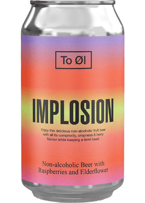 To Øl Implosion Raspberry Elderflower Non-Alcoholic Craft Beer 330ml Small Can