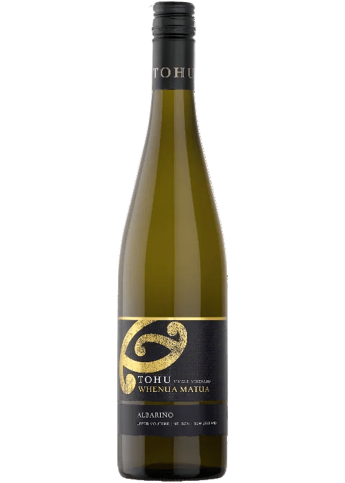 Tohu Whenua Matua Albarino white wine bottle from New Zealand