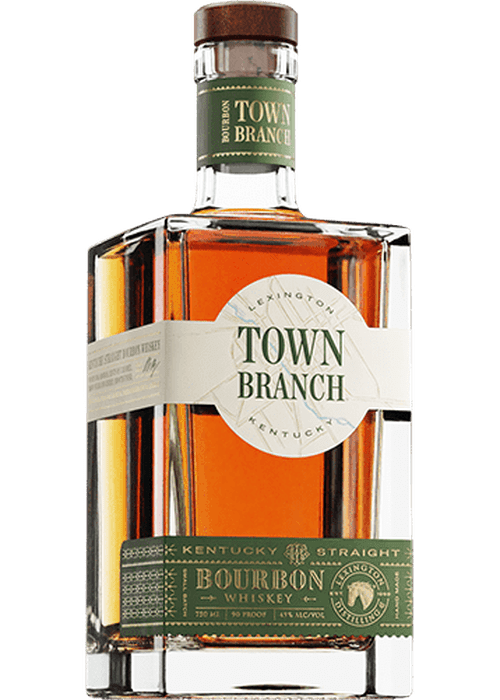 Town Branch Kentucky Straight Bourbon Whiskey 750ml bottle with cream label and green neck tag