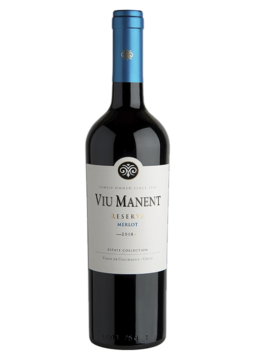 Viu Manent Reserva Merlot 2018 red wine bottle from Chile's Colchagua Valley
