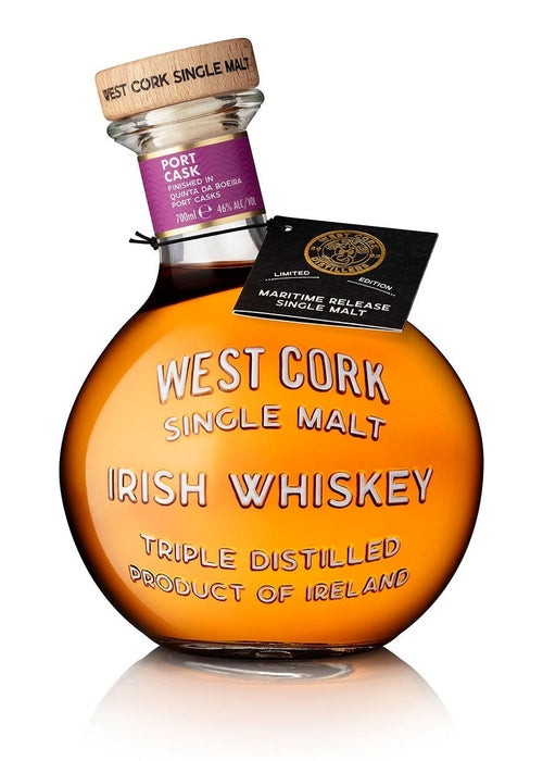 West Cork Maritime Port Cask Single Malt Irish Whiskey 700ml limited edition bottle