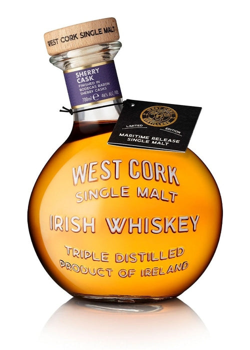 West Cork Maritime Sherry Cask Single Malt Irish Whiskey 700ml limited edition bottle
