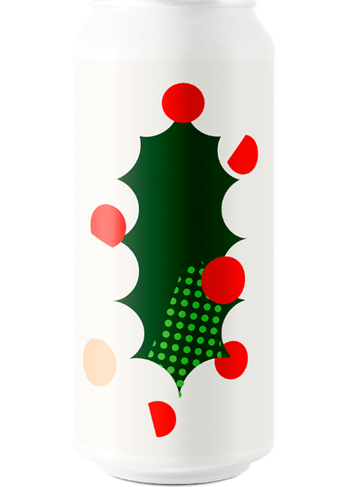 Whiplash Nice Mover 440ml IPA can with green holly leaf design and red accents